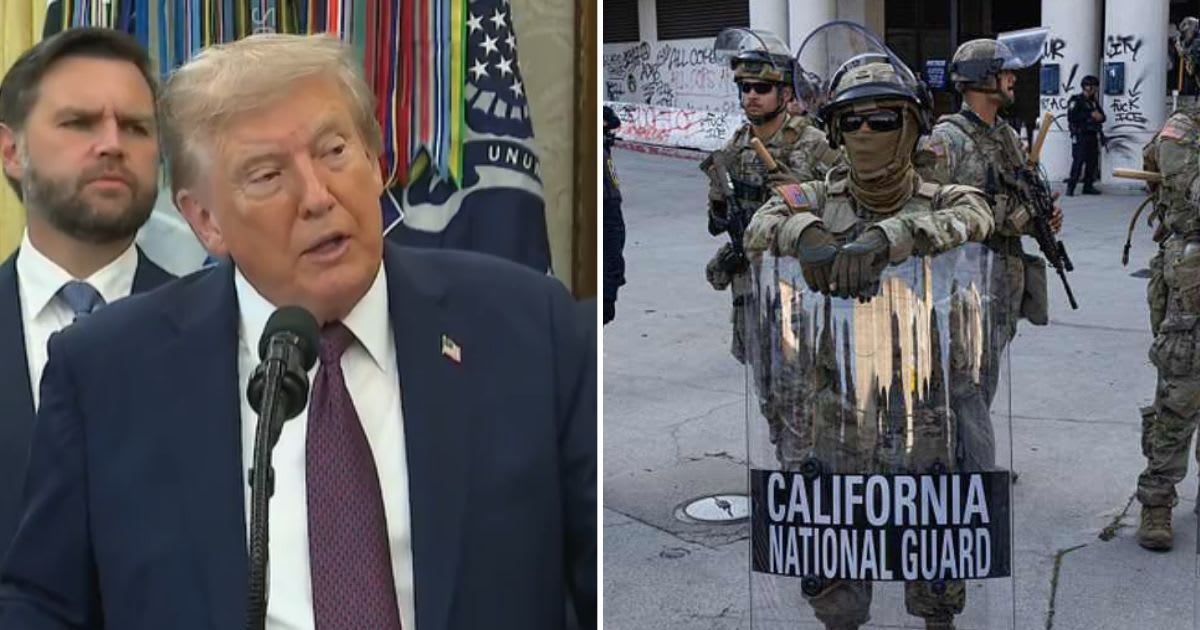 Trump snaps at reporter over National Guard deployment in LA, abruptly ends press conference