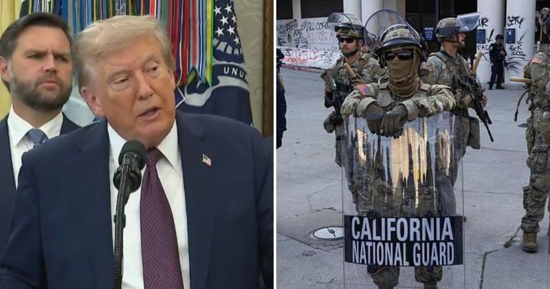 Trump snaps at reporter over National Guard deployment in LA, abruptly ends press conference