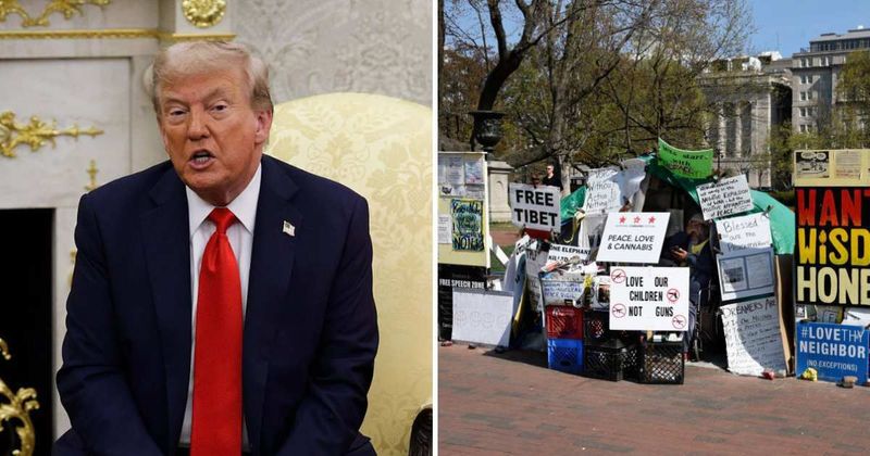 Trump orders removal of White House Peace Vigil tent after 44 years