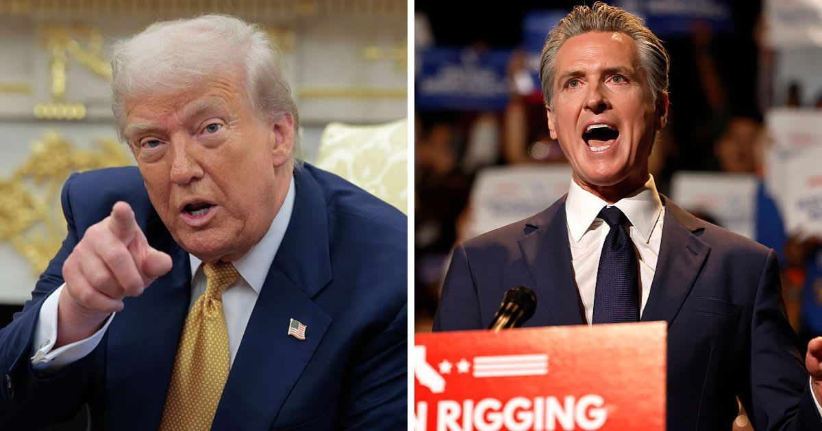 Newsom slams Trump allies for ‘cheersing Diet Cokes’ at Rose Garden as economy sinks