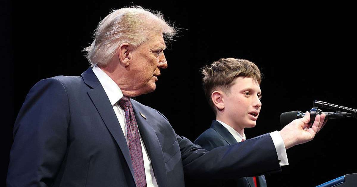 Trump shares stage with 12-year-old boy who fought school for pushing book about changing genders
