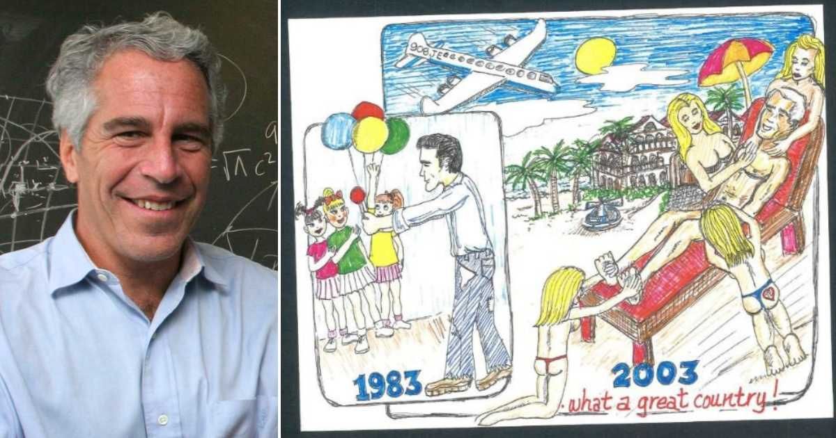 Fact Check: Is the viral ‘Epstein Birthday Book’ drawing of him giving candy to children authentic?