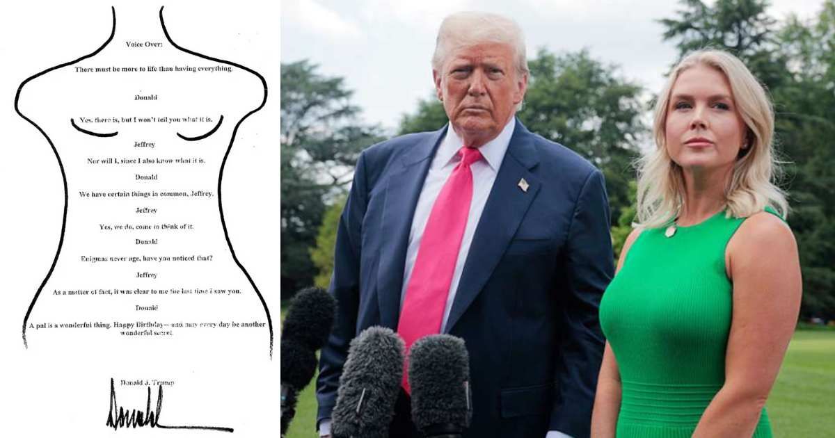 Karoline Leavitt rejects claims Trump wrote scrawled ‘Donald’ in Epstein’s birthday book