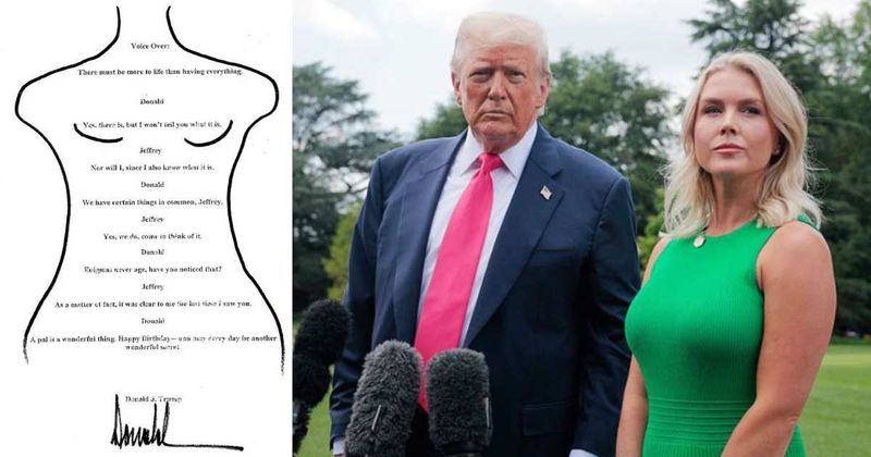 Karoline Leavitt rejects claims Trump wrote scrawled ‘Donald’ in Epstein’s birthday book