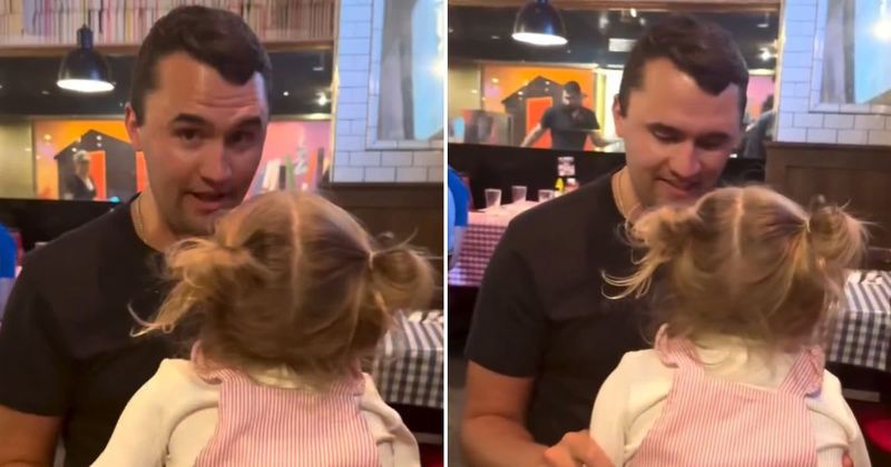 Erika Kirk posts emotional clip on Instagram of Charlie Kirk telling their daughter how her parents met