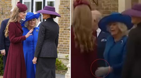 Queen Camilla appears to shoo Kate Middleton away while greeting Melania Trump at Windsor Castle
