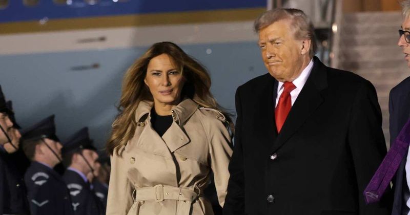 Trump and Melania make emergency landing in UK after Marine One helicopter scare
