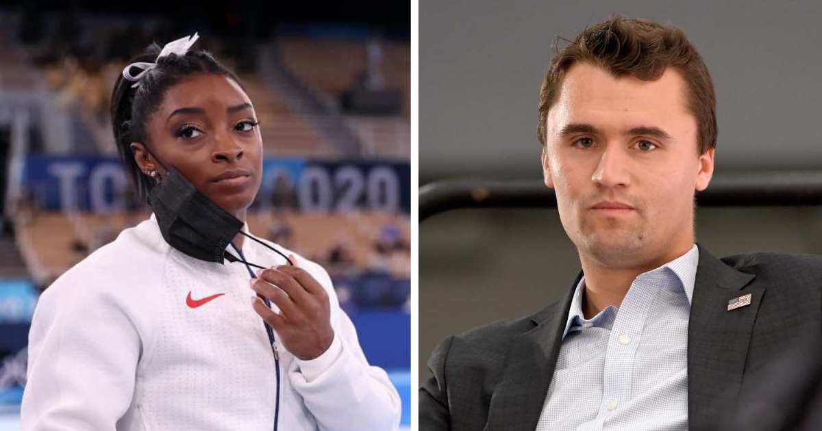 A claim that Olympic gymnast Simone Biles had mocked conservative activist Charlie Kirk after his death circulated widely on social media (Getty Images)