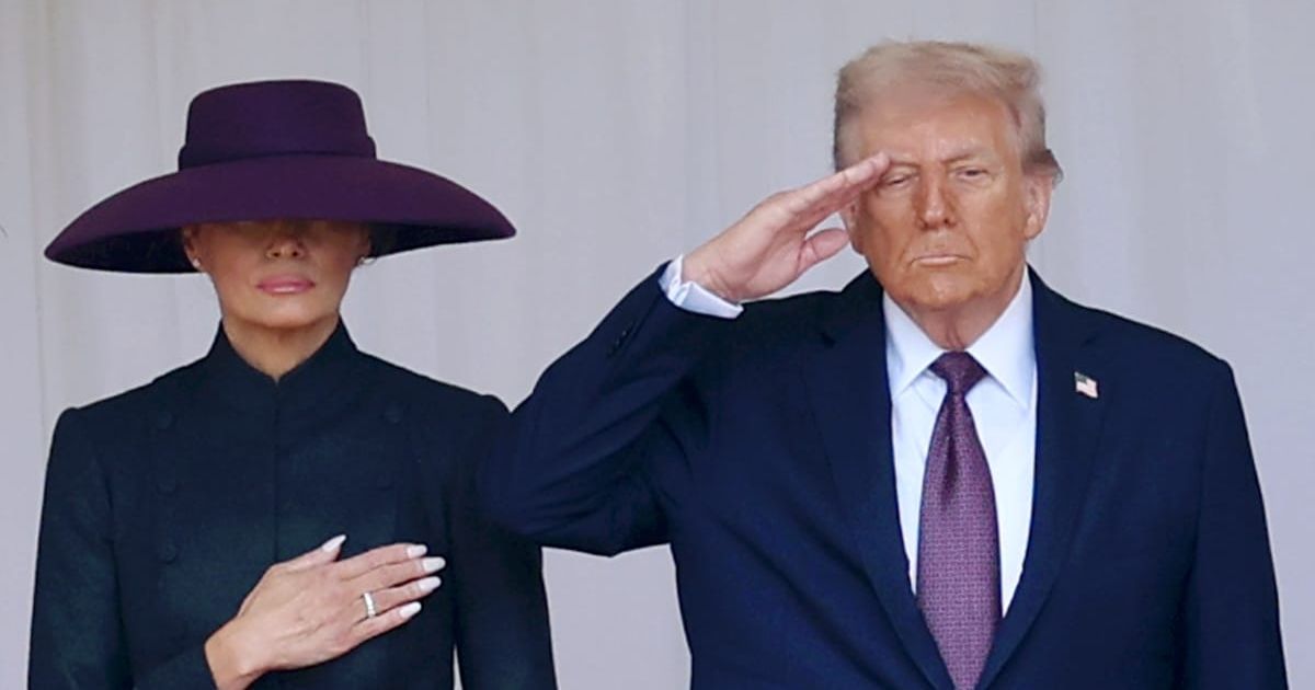 During President Donald Trump’s September 2025 UK visit, a claim said Windsor Castle welcomed him with Darth Vader’s 'Star Wars' theme (Chris Jackson/Getty Images)