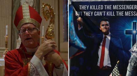 Bishop Robert Barron says Charlie Kirk 'died with a microphone in hand' as free speech, faith face attack