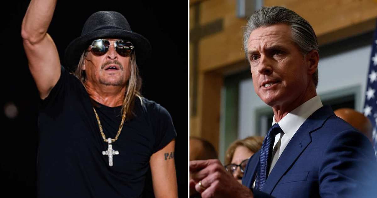 Gavin Newsom has 'indefinitely suspended' Kid Rock from performing in California (Getty Images)
