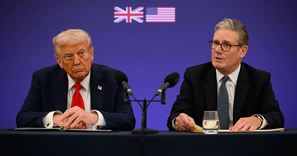 President Donald Trump met British Prime Minister Keir Starmer on September 18, in the UK, to sign a deal (Leon Neal/Getty Images)