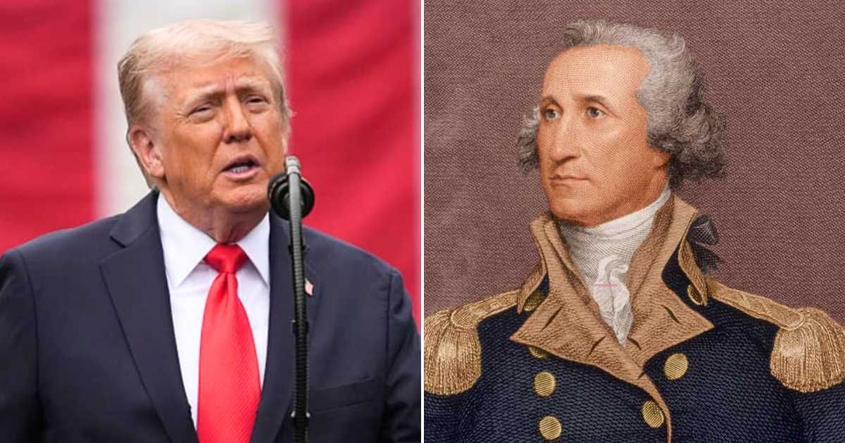 President Donald Trump claimed the Father of the United States, George Washington, would have been MAGA all the way (Getty Images)