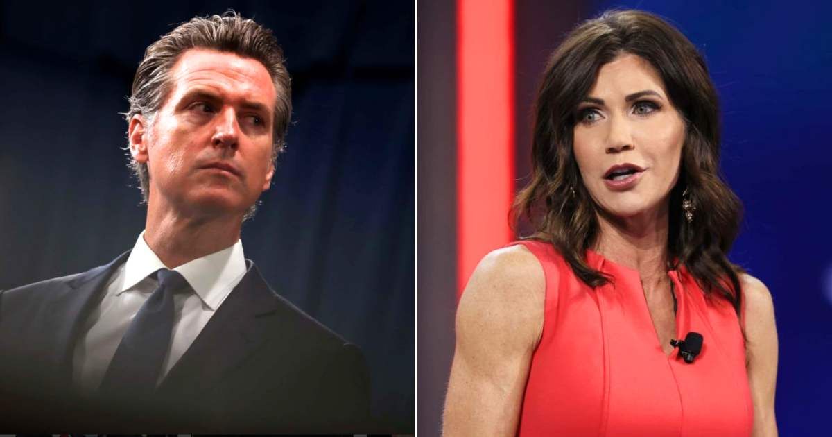 California Governor Gavin Newsom’s office had posted a message that drew immediate backlash from federal officials (Getty Images)