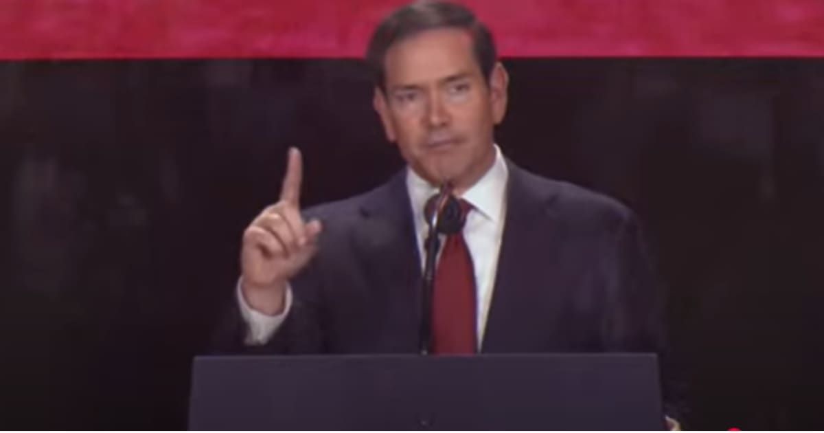 Secretary of State Marco Rubio said that every country he visited offered condolences for Charlie Kirk's passing (TPUSA Youtube screengrab)
