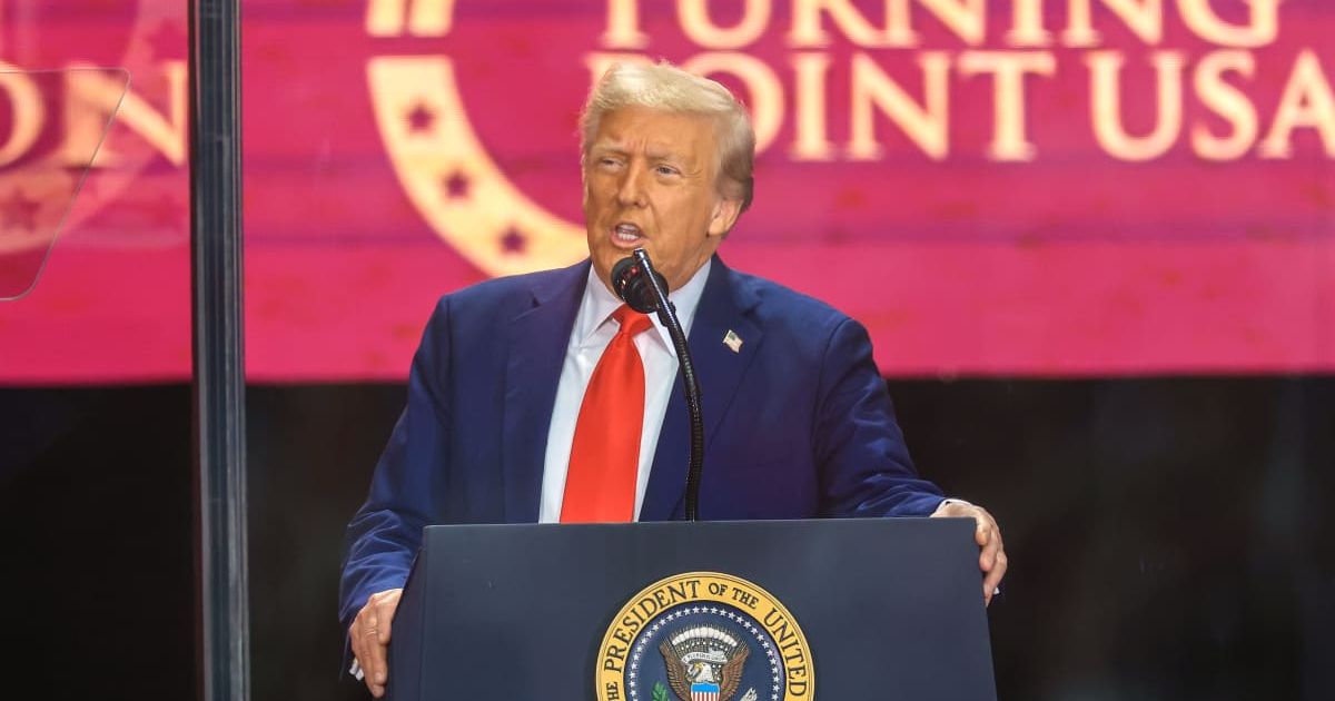 Donald Trump recalled late-night calls from Charlie Kirk, saying he was not only a passionate advocate but also a generous supporter (Getty Images)