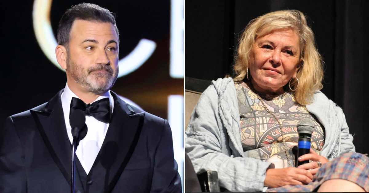 A rumor circulating on social media claimed late-night host Jimmy Kimmel supported comedian Roseanne Barr’s firing in 2018 (Getty Images)