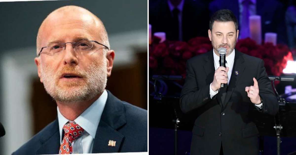 Brendan Carr says poor ratings, not government pressure, led to the suspension of Jimmy Kimmel (@BrendanCarrFCC/X, Jimmy Kimmel/Getty Images)