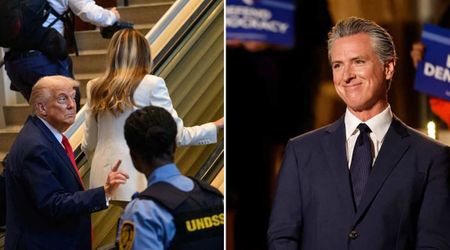 Newsom jabs Trump over escalator incident at UN General Assembly