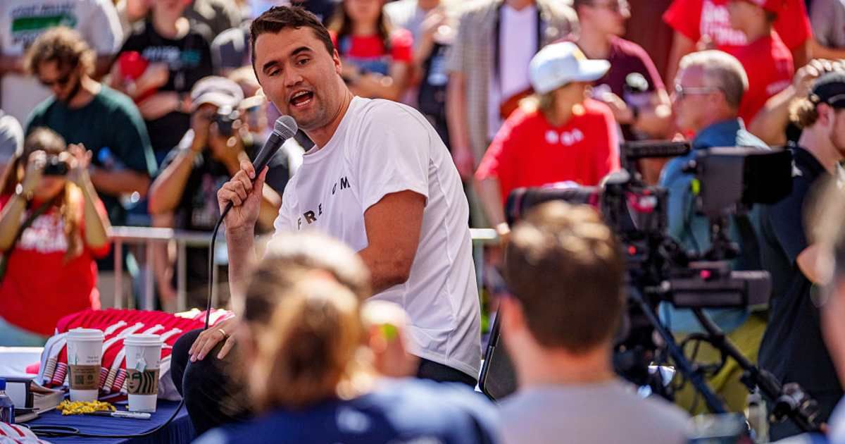 Campus police were criticized for lacking drone surveillance after Charlie Kirk was shot at Utah Valley University (Trent Nelson/The Salt Lake Tribune/Getty Images)