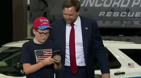 JD Vance takes selfie with student who skipped school to attend his North Carolina speech
