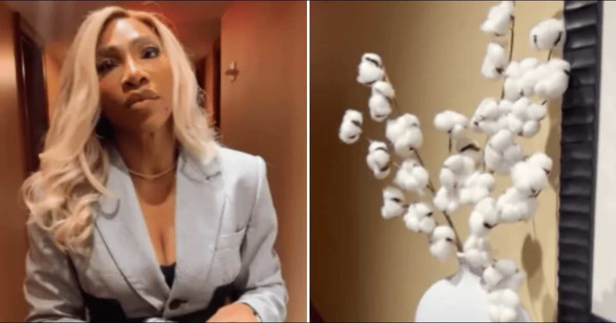 Serena Williams criticised a New York City hotel for cotton plant decoration in its hallway (@serenawilliams/Instagram)