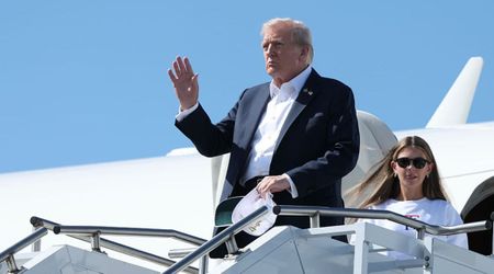 Lip reader reveals Trump’s 10-word resolve as he departs with Kai for Ryder Cup