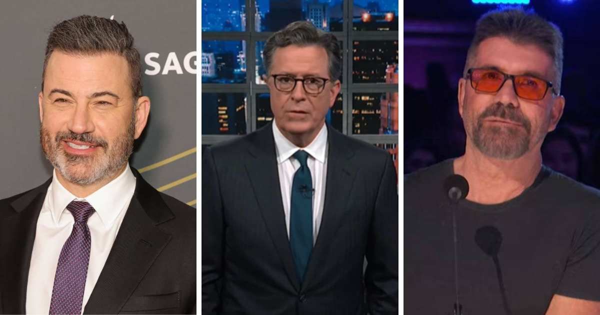 Rumors circulated online that Jimmy Kimmel, Stephen Colbert and Simon Cowell are planning to launch a new news channel (Getty Images)