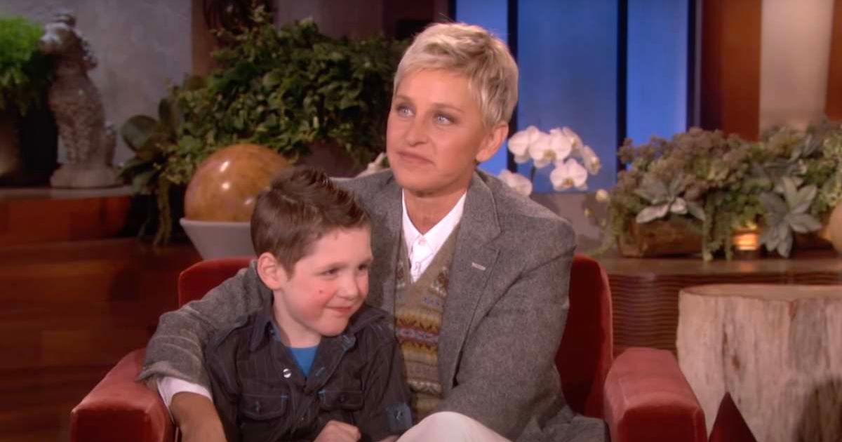 Ellen DeGeneres shared a heartfelt video as she mourned the passing of Tayt Andersen (YouTube/TheEllenShow)