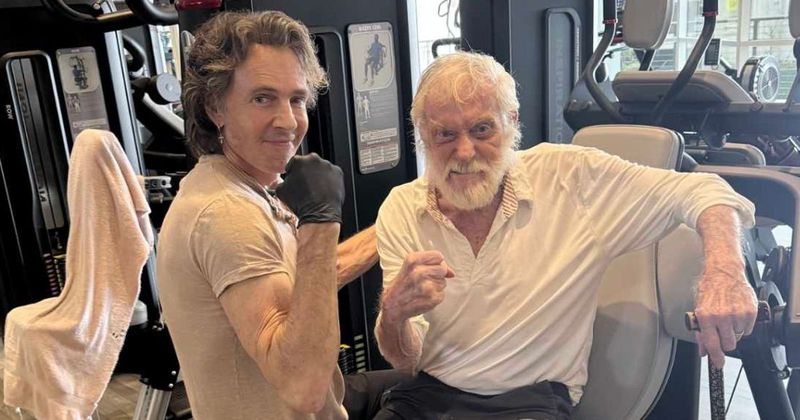 Dick Van Dyke, 99, shows off fitness routine in gym photo with Rick Springfield