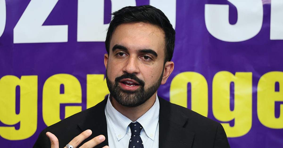Zohran Mamdani delivered a pointed rebuke of Donald Trump during an appearance on MSNBC after Eric Adams announced his exit from the NYC mayoral race on Sunday, September 28 (Getty Images)