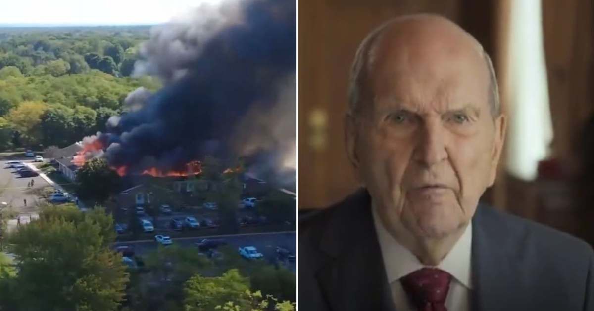 Authorities shot Thomas Jacob Sanford after he opened fire and set the Grand Blanc church on fire (@RealAlexJones/ X,@NelsonRussellM/ X)