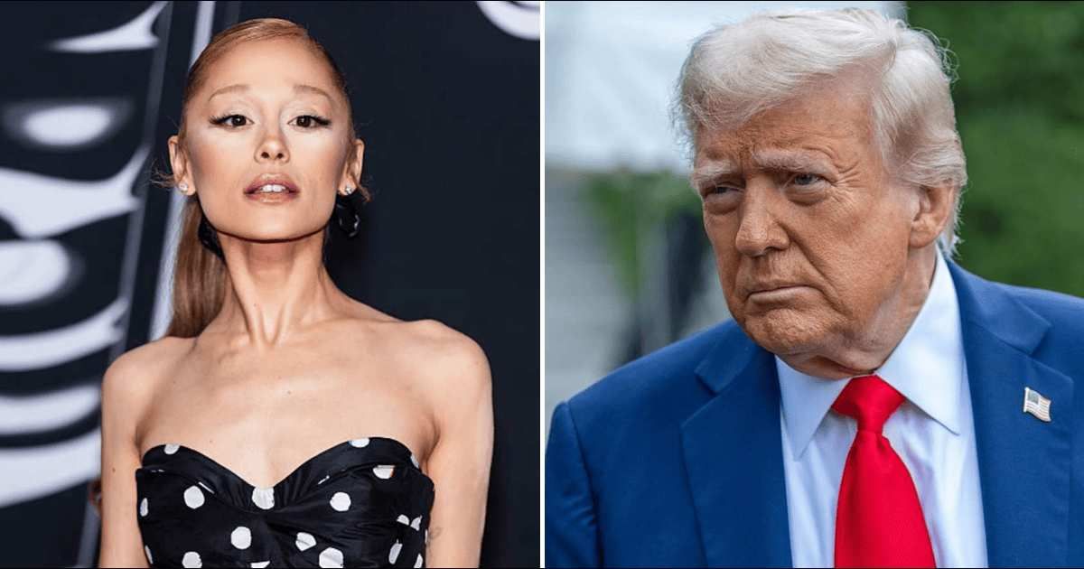 Ariana Grande took aim at Donald Trump supporters by sharing a post from podcaster Matt Bernstein on her Instagram Stories on Sunday, September 28 (Getty Images)