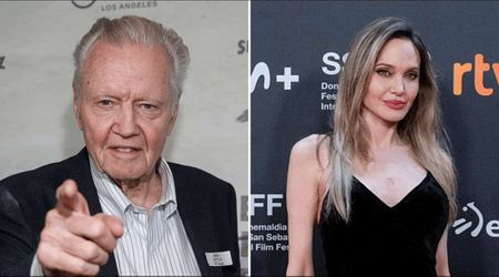 Angelina Jolie launches 'all-out war' on her father Jon Voight's MAGA values, source says