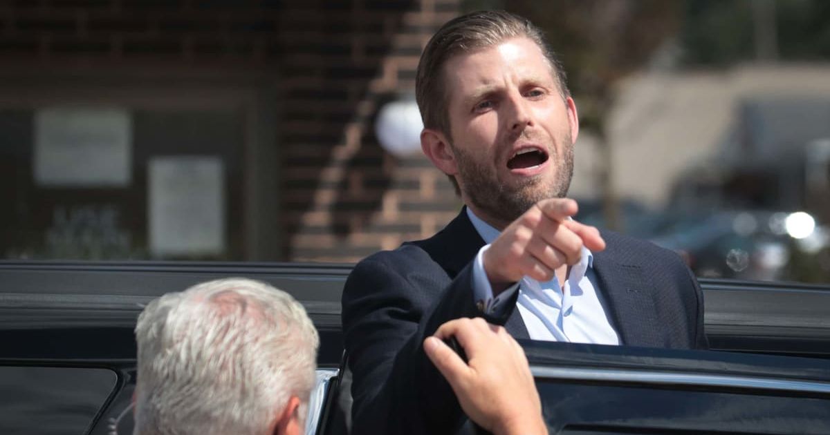 Eric Trump claimed the Biden administration targeted his family, alleging efforts to divide his parents (Getty Images)