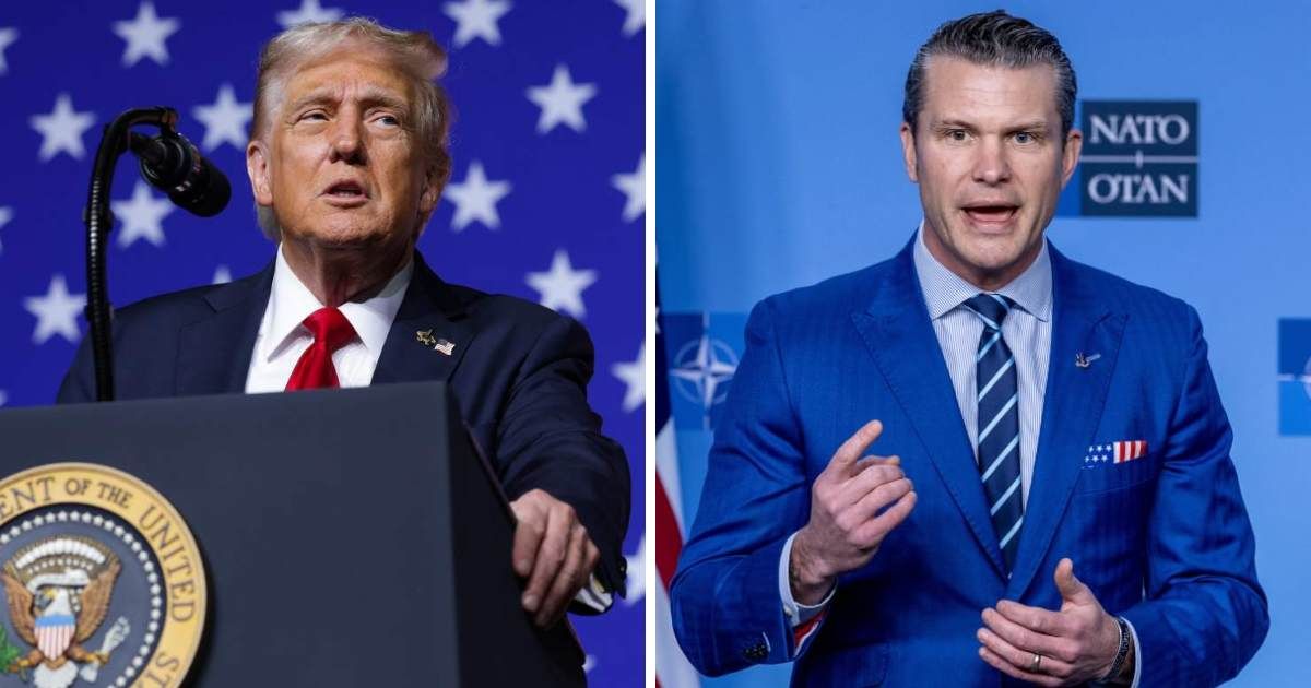 Pete Hegseth told senior officers all service members must pass fitness tests twice a year, calling 'fat generals and admirals' unacceptable (Getty Images)