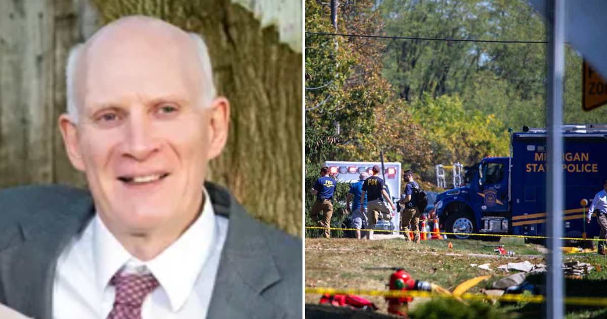 Craig Hayden was killed as he tried to help another worshipper escape gunfire (Screengrab/gofundme.com, Getty Images)