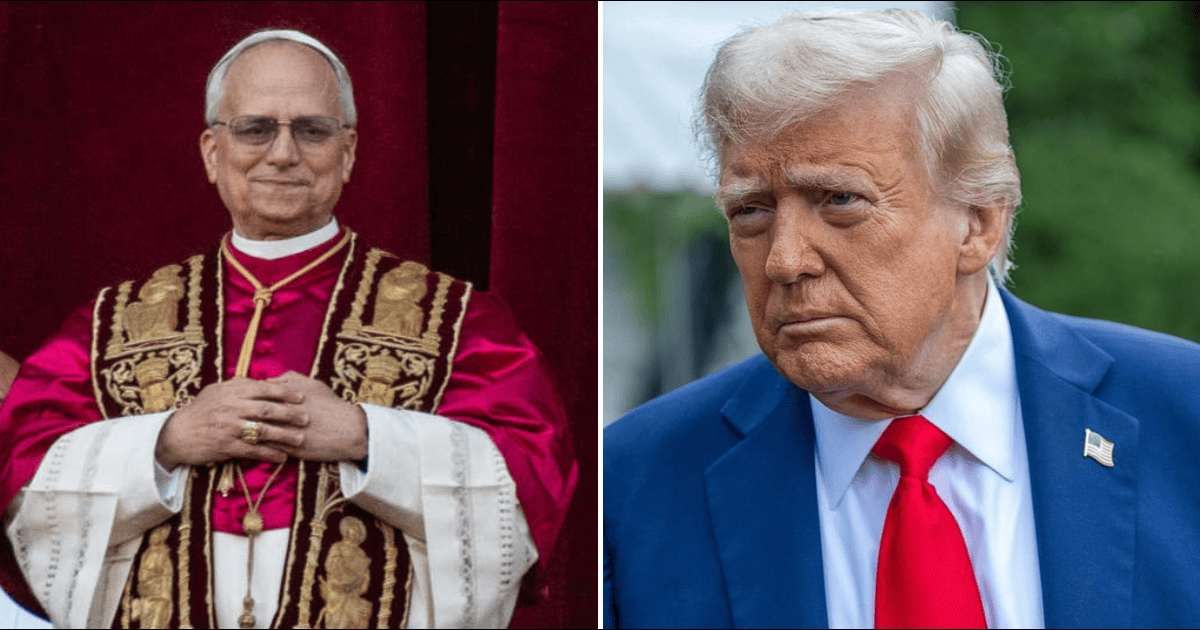 Viral social media posts circulating across platforms feature an alleged quote, attributed to Pope Leo XIV, that targets Trump (Getty Images)