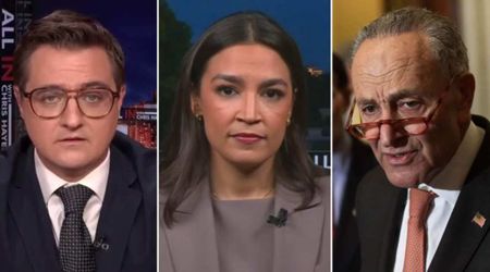 Chris Hayes asks AOC point-blank if she’s ‘planning to primary challenge’ Chuck Schumer
