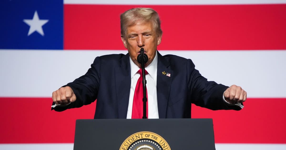 Donald Trump said during an interview with 'One America News Network' that part of his 'big plans' for the 2026 midterms is to 'survive' (Getty Images)