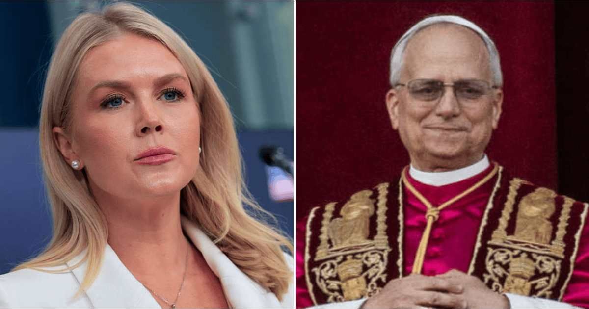 White House press secretary Karoline Leavitt rejected Pope Leo XIV’s claim that the Trump administration treats immigrants 'inhumanely' (Getty Images)