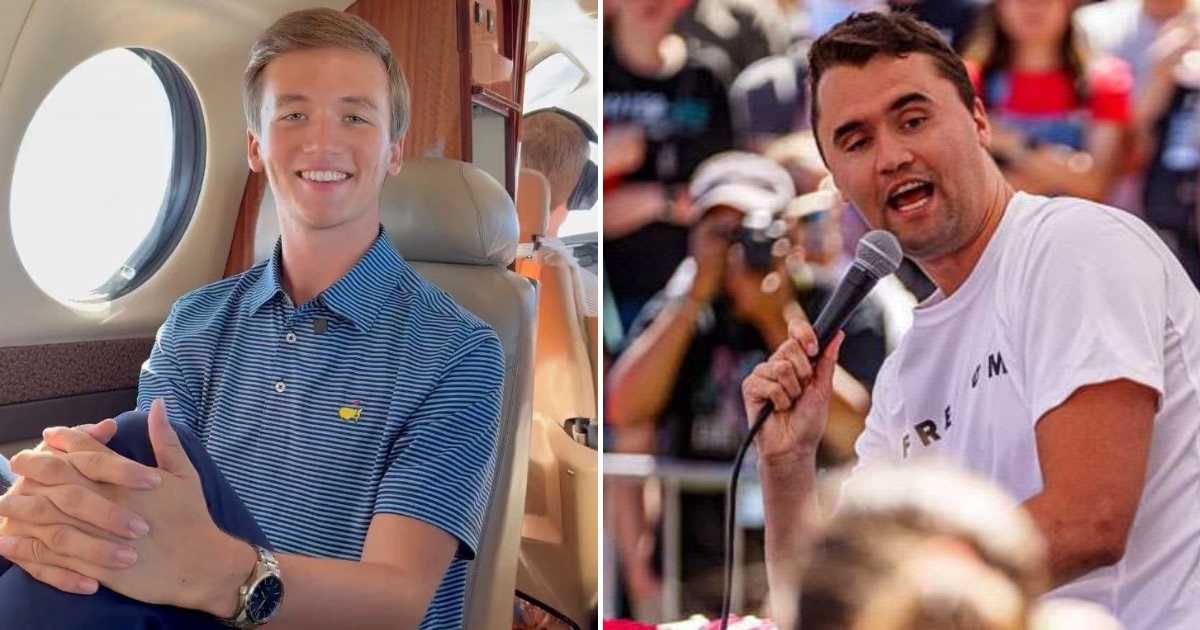 Brilyn Hollyhand, who has been hailed as Charlie Kirk’s protege, has angered conservatives over his apparent lifestyle (BrilynHollyhand/X, Getty Images)