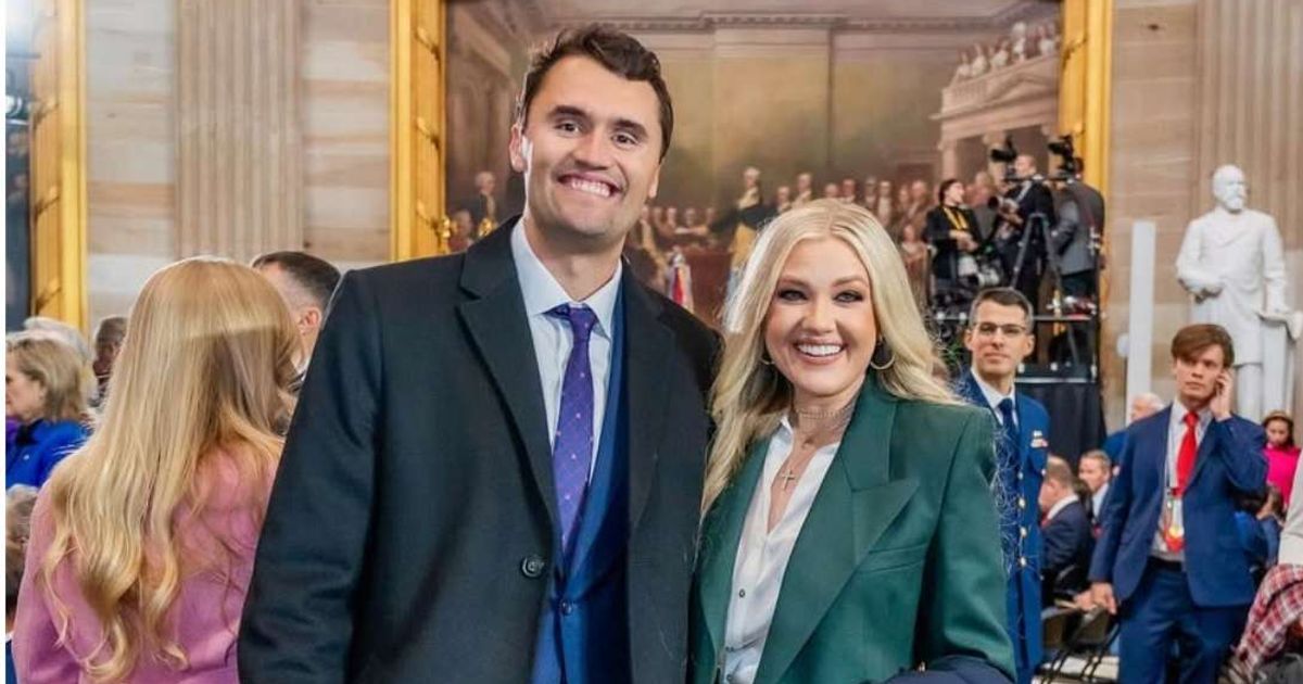 Social media lit up with claims that Charlie Kirk’s widow, Erika Kirk, is pregnant with their third child following his death in September 2025 (@charliekirk1776/Instagram)
