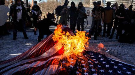 Trump orders 'immediate arrests' for flag burning with violators facing one-year prison