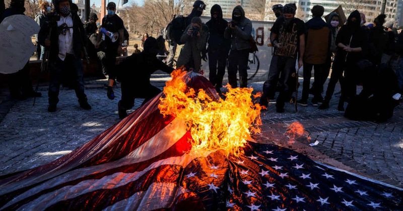 Trump orders 'immediate arrests' for flag burning with violators facing one-year prison