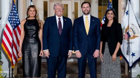 Trump leaves White House for dinner with Melania at the Vances amid govt shutdown