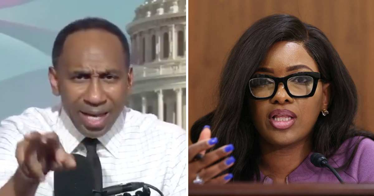 Stephen A Smith blasted Texas Rep Jasmine Crockett for going after President Donald Trump at every chance she gets (Straight Shooter with Stephen A/SiriusXM, Getty Images)