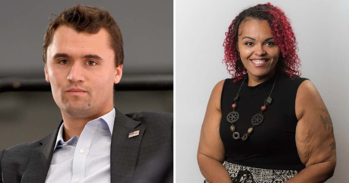 Nuchelle Chance said she was placed on administrative leave after her social media posts about Charlie Kirk’s assassination sparked backlash (Getty Images, Fort Hays State University)