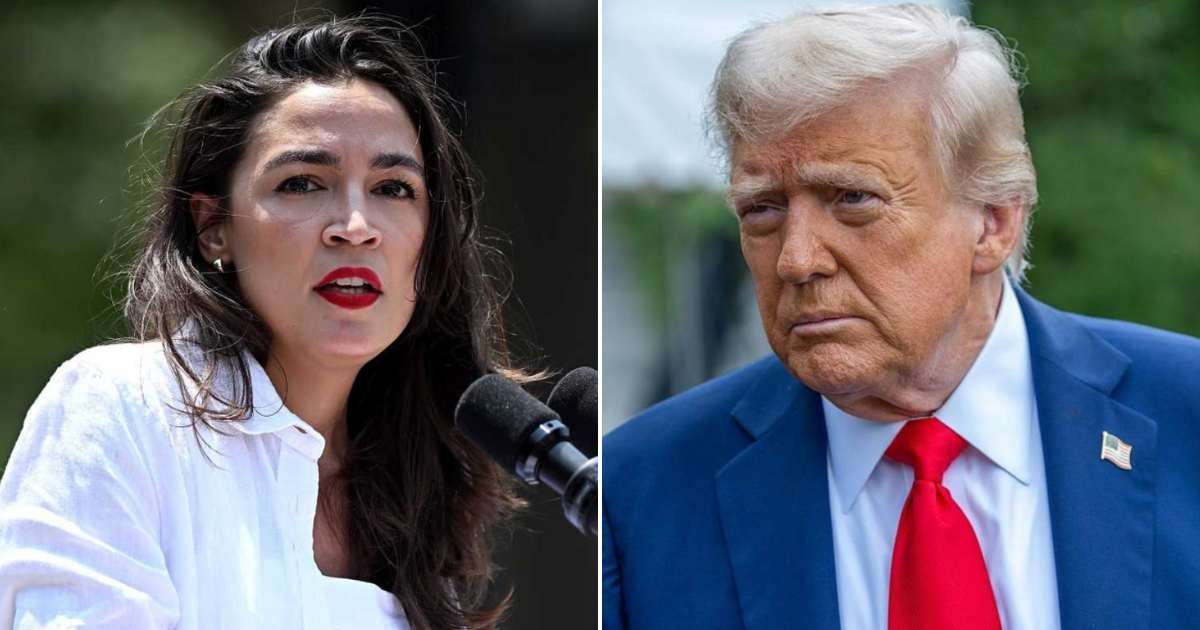 Alexandria Ocasio-Cortez made the accussation against Donald Trump during an MSNBC appearance (Getty Images)