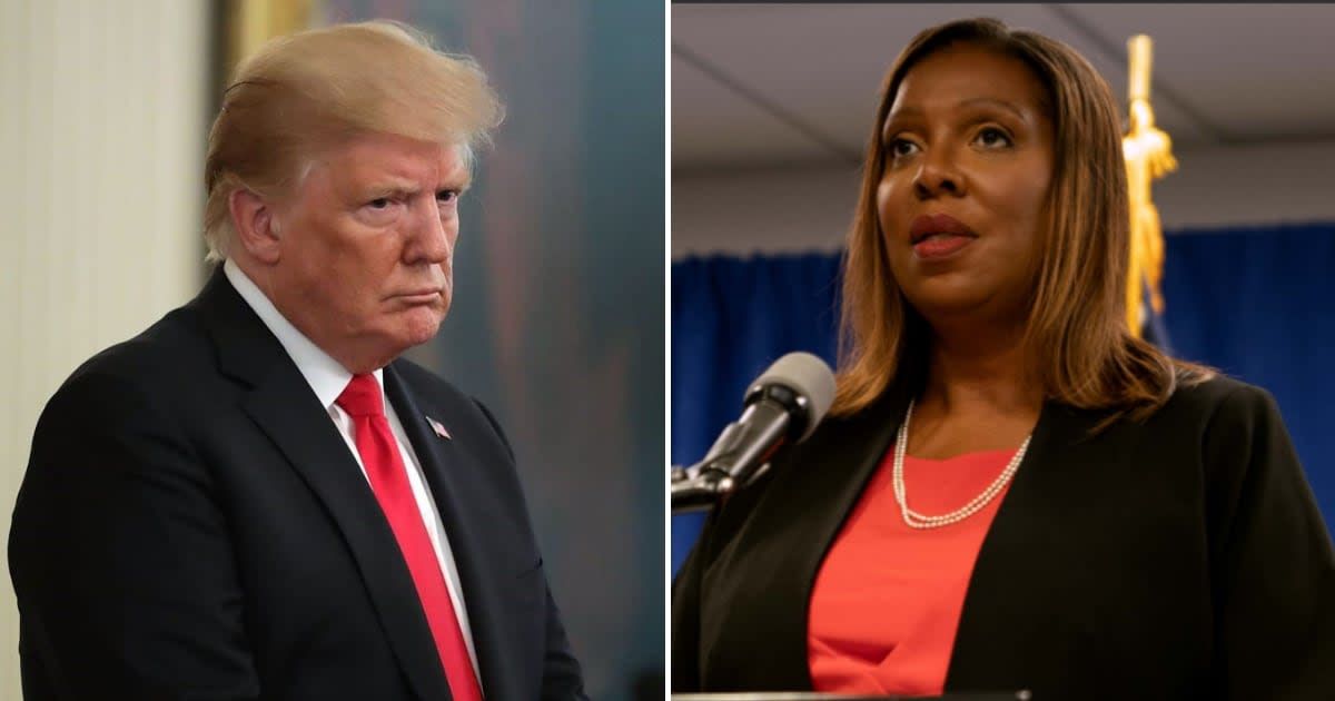 Trump wrote that Letitia James is costing New York State billions in lost business and driving companies away (Getty Images)